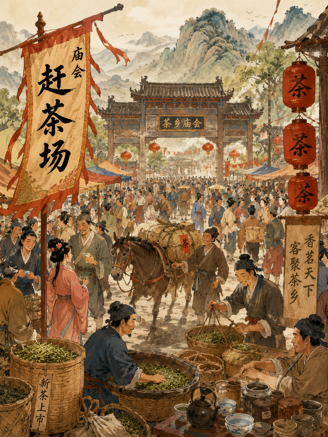 庙会赶茶场