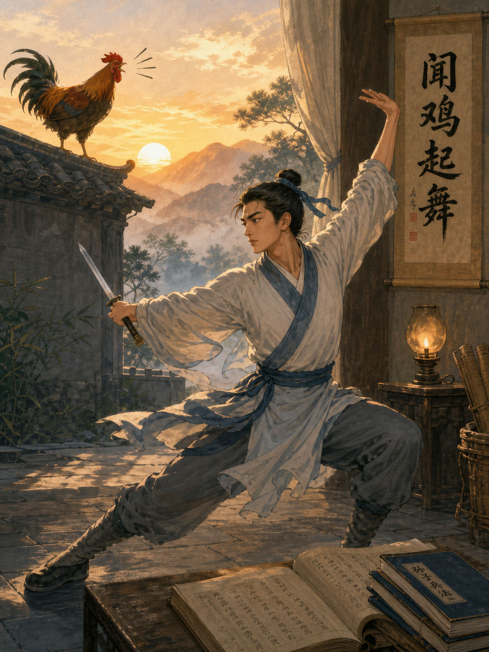 闻鸡起舞