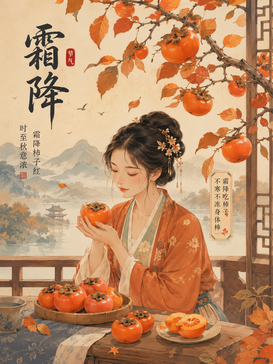 霜降吃柿子