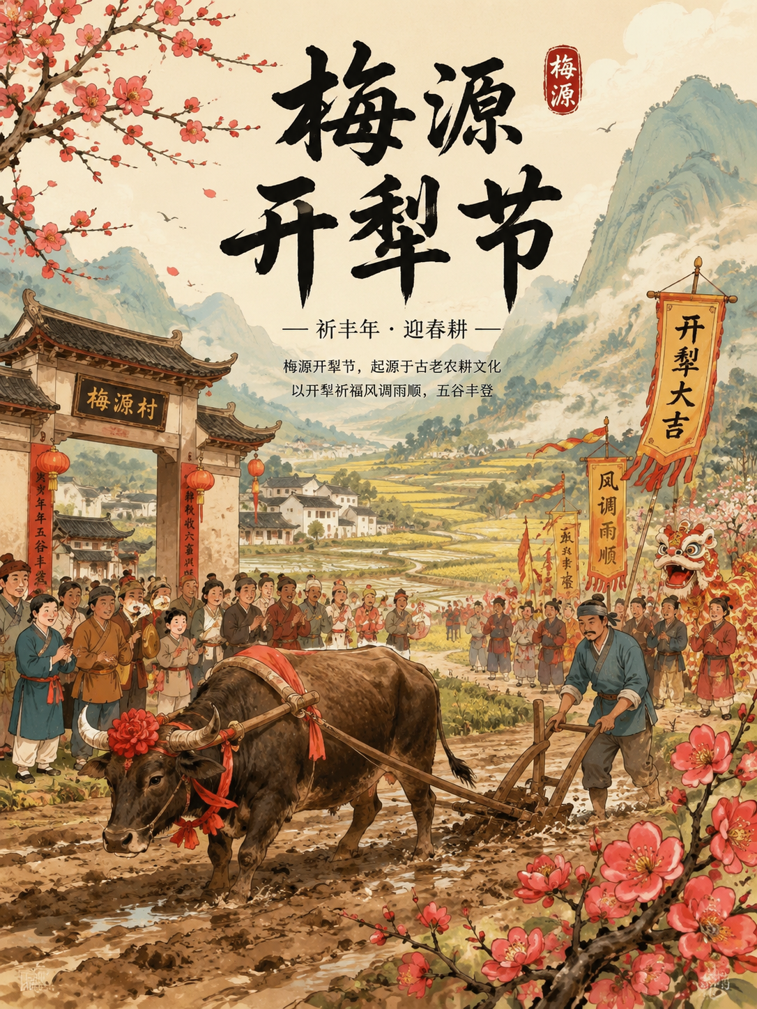 梅源开犁节