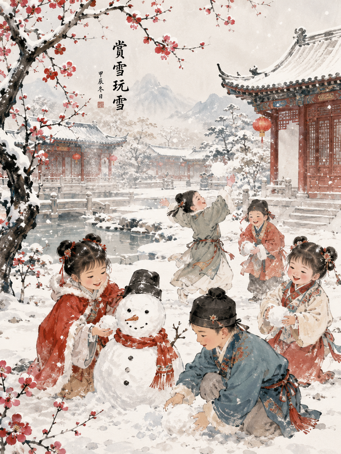 赏雪玩雪