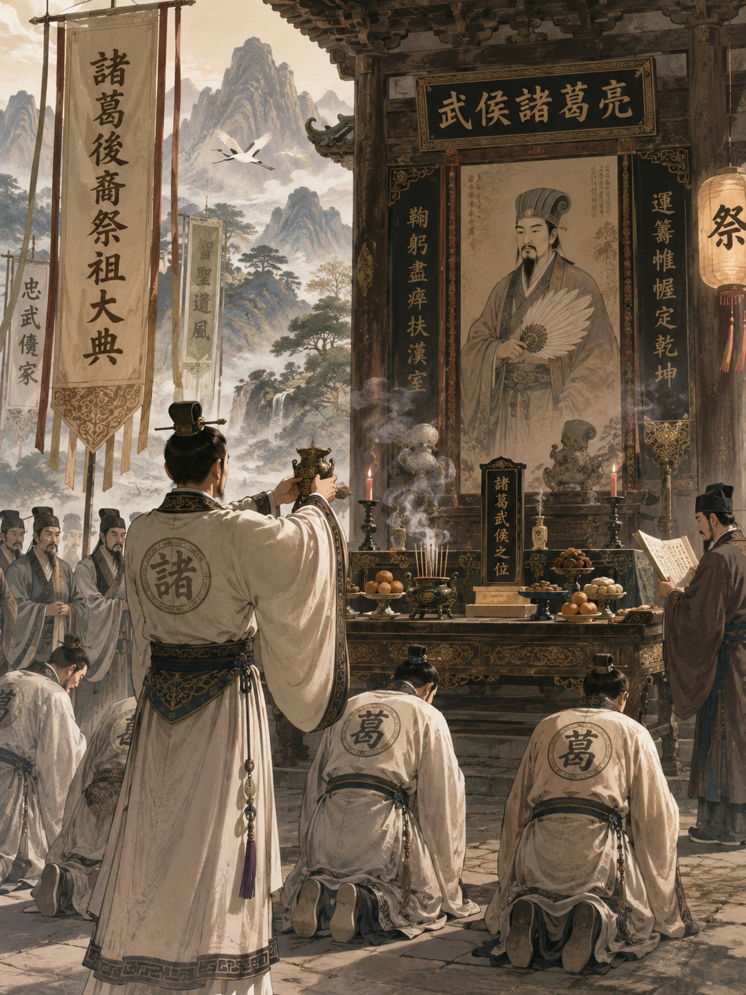 诸葛后裔祭祖