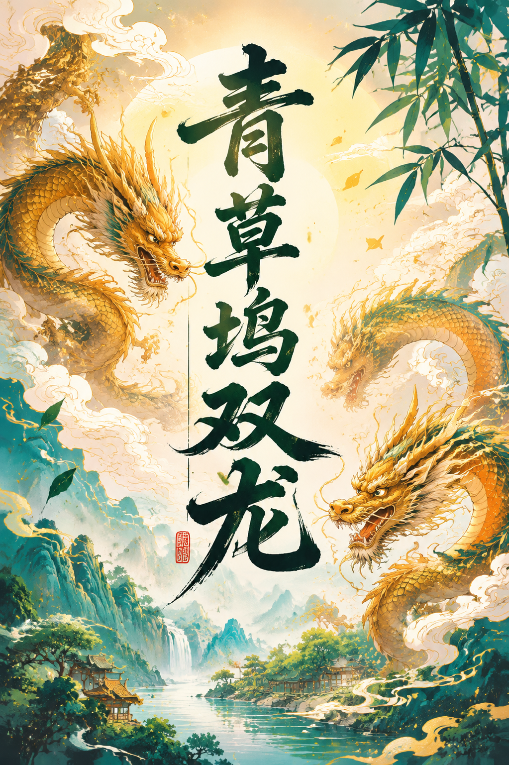 青草坞双龙