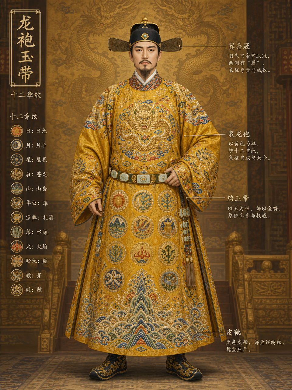 龙袍玉带