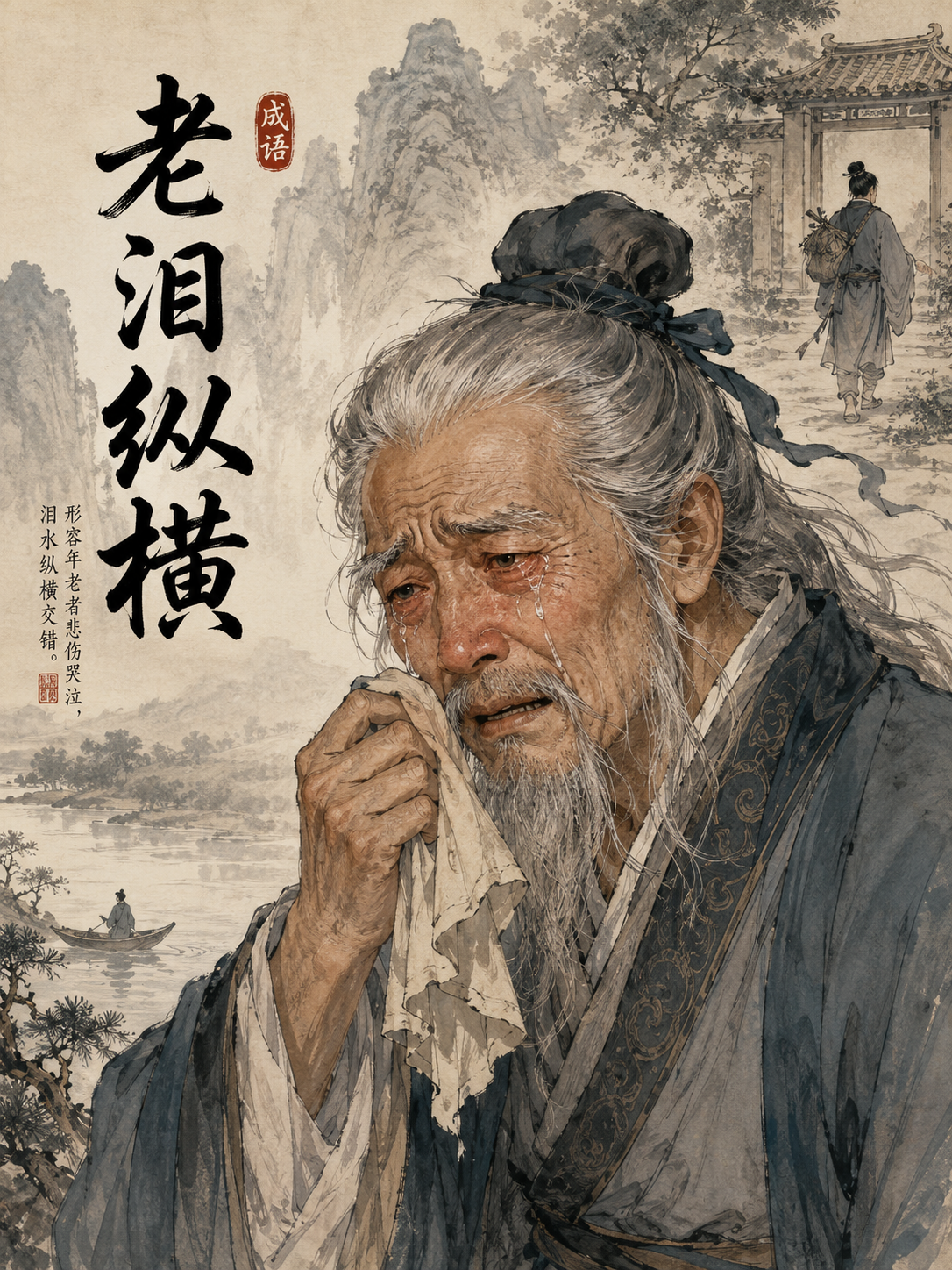 老泪纵横
