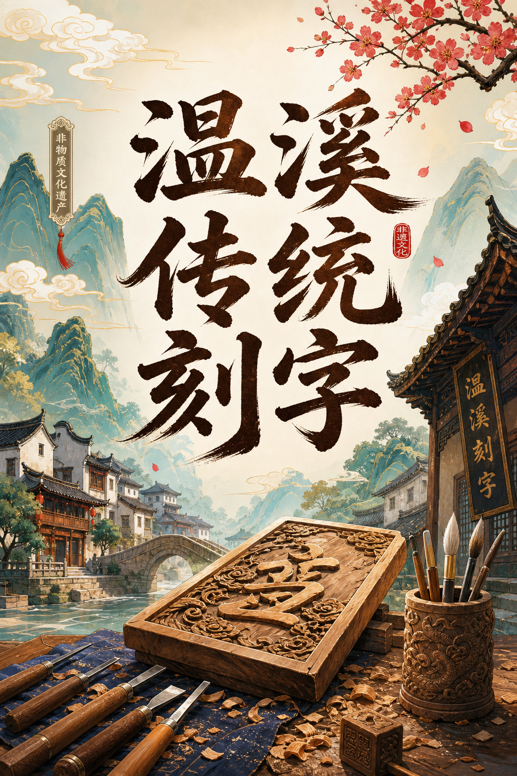 温溪传统刻字