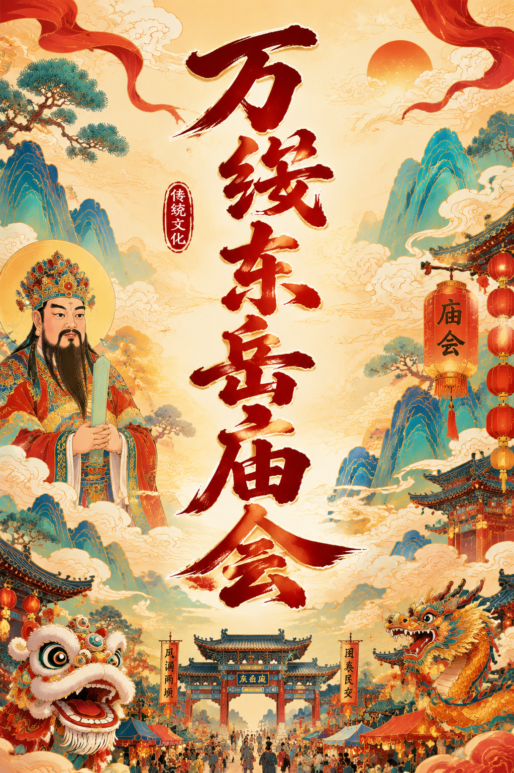 万绥东岳庙会