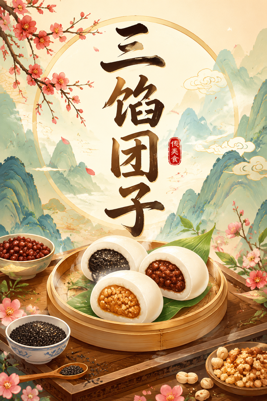 三馅团子