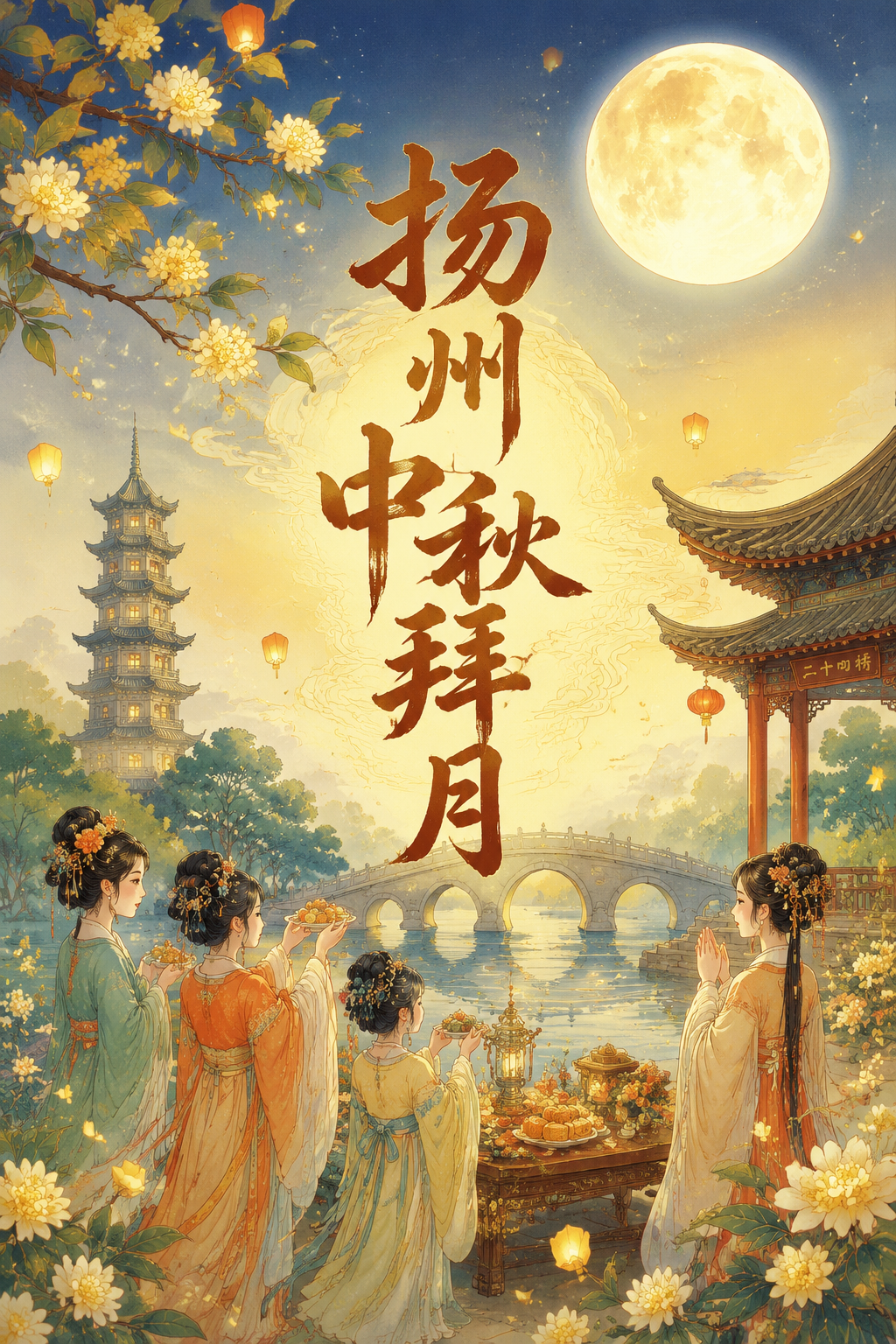 扬州中秋拜月