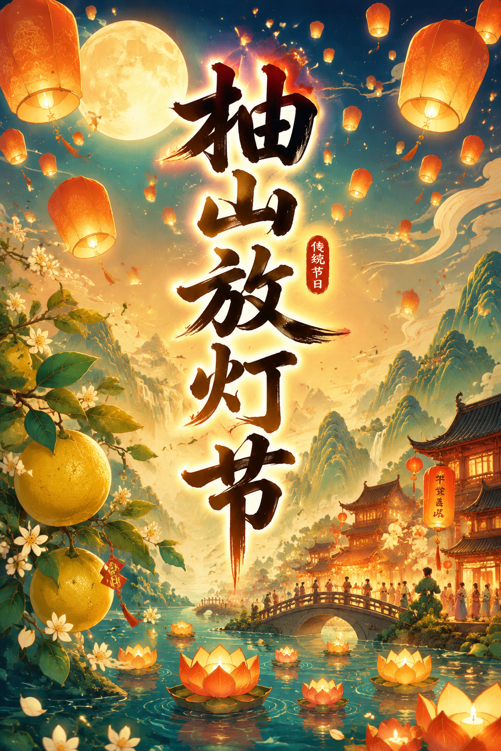 柚山放灯节