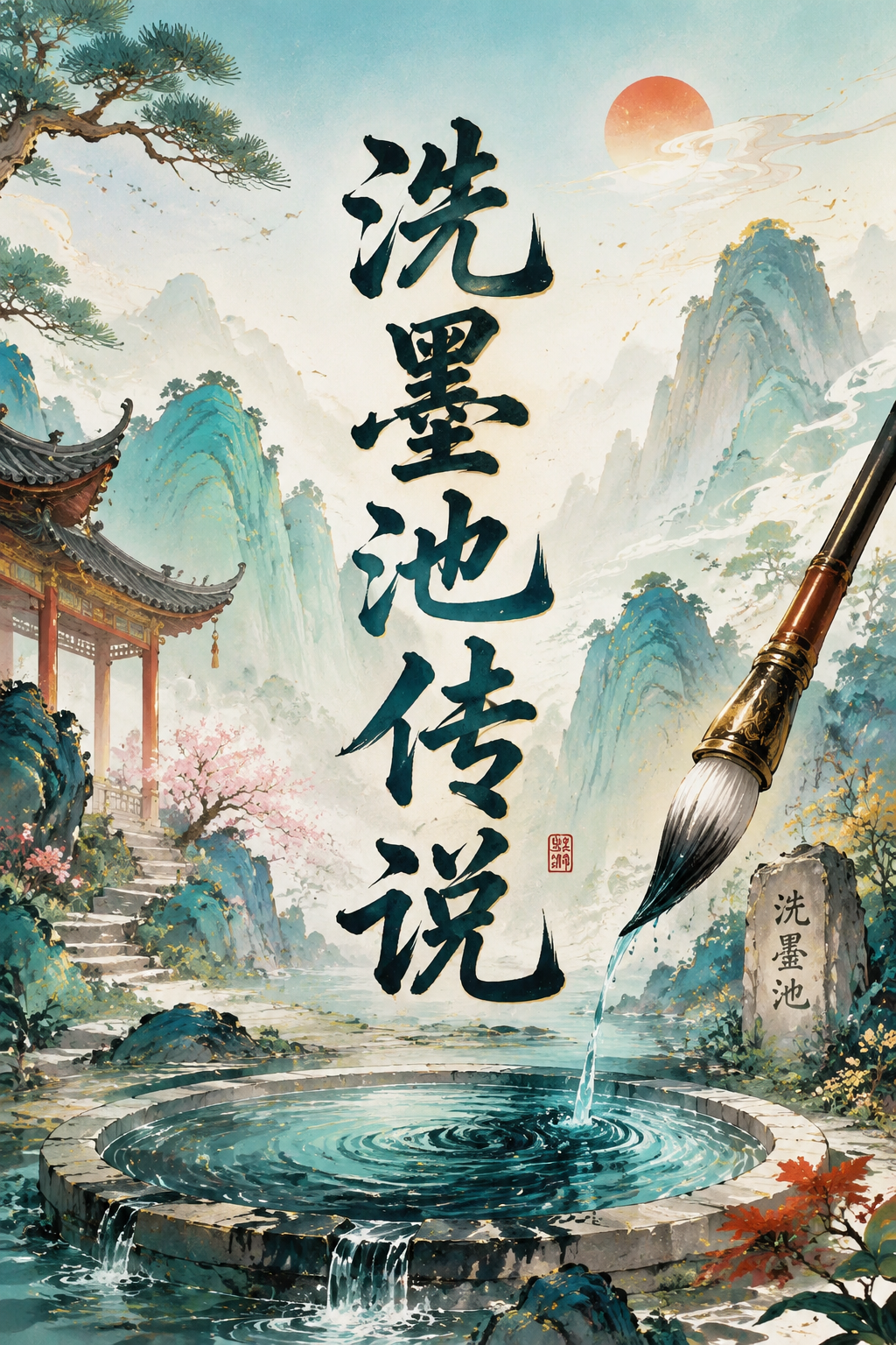 洗墨池传说