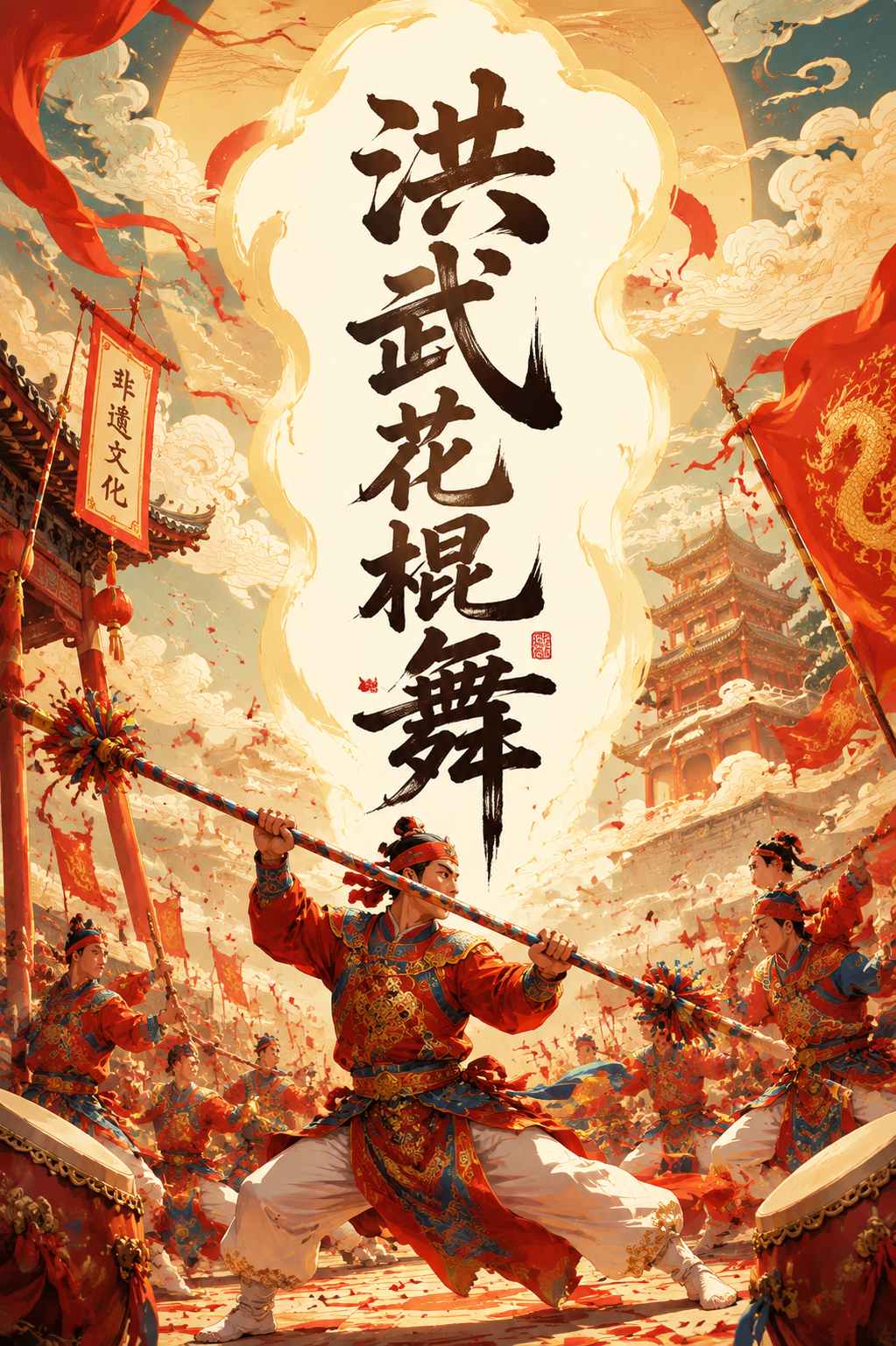 洪武花棍舞