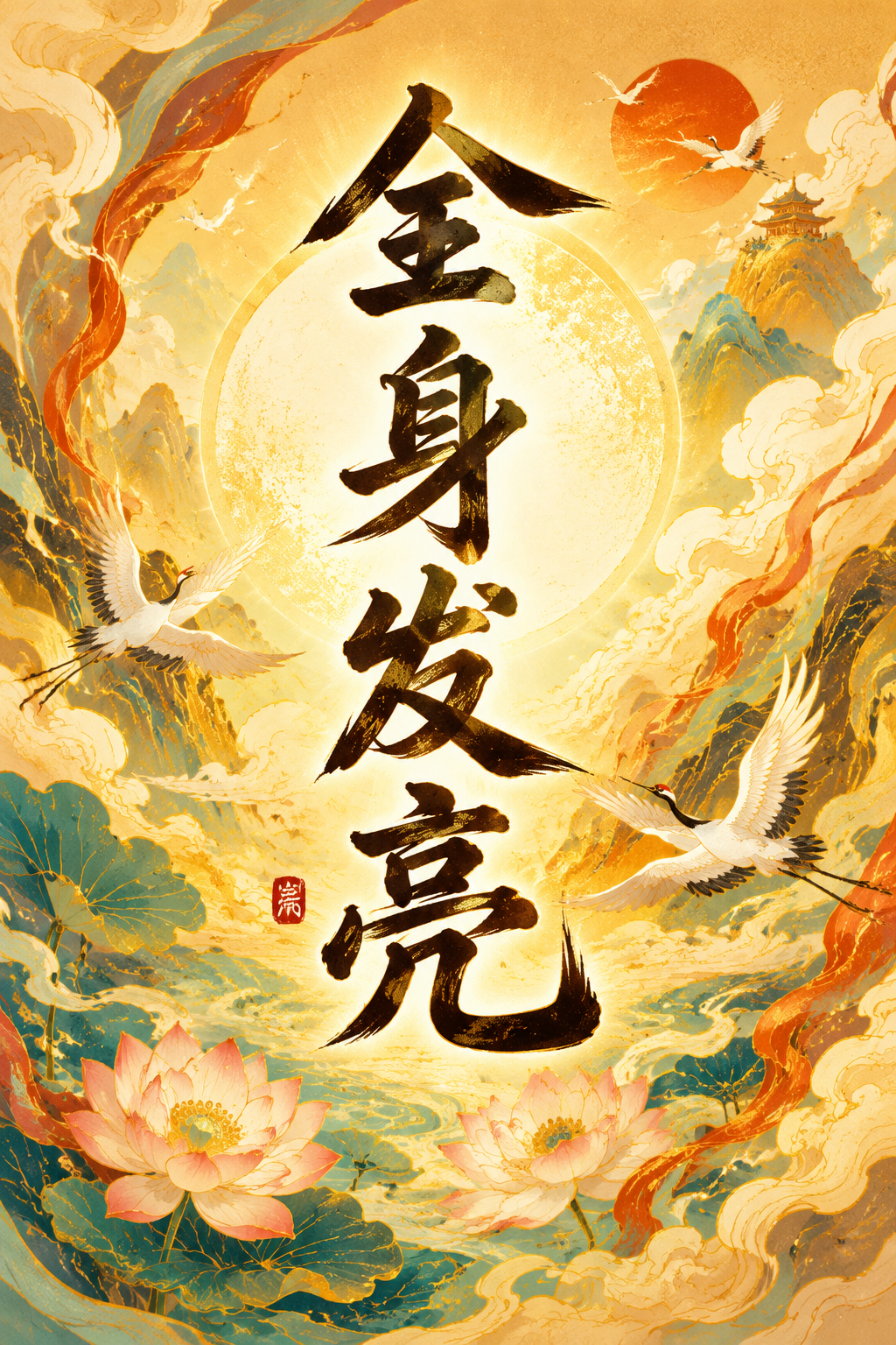 全身发亮
