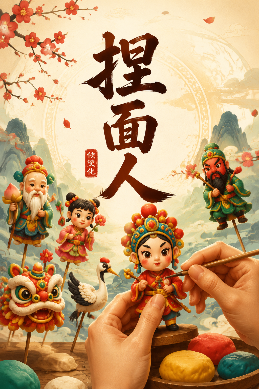 捏面人