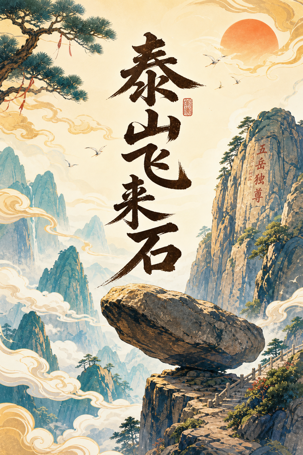 泰山飞来石