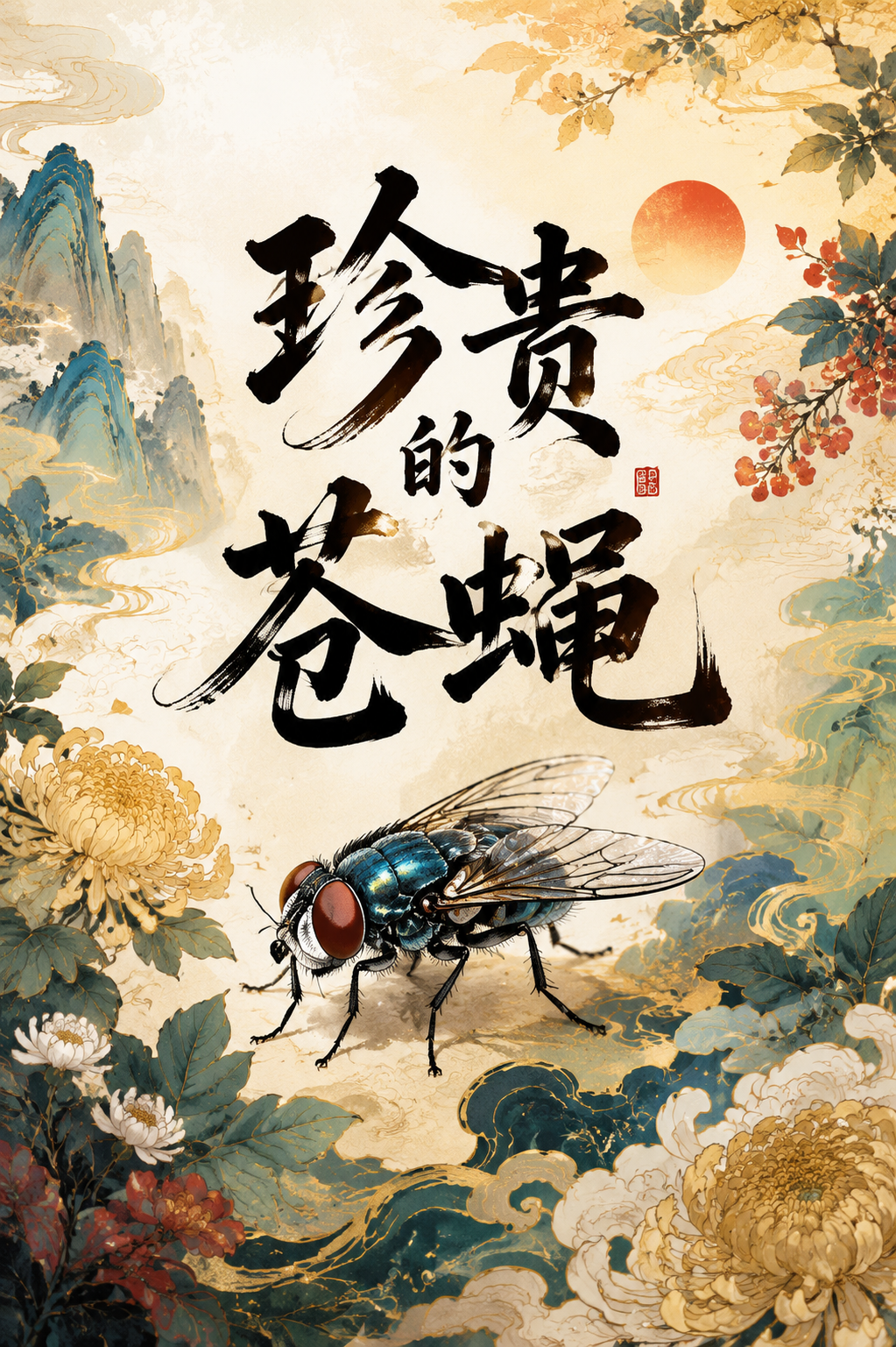 珍贵的苍蝇