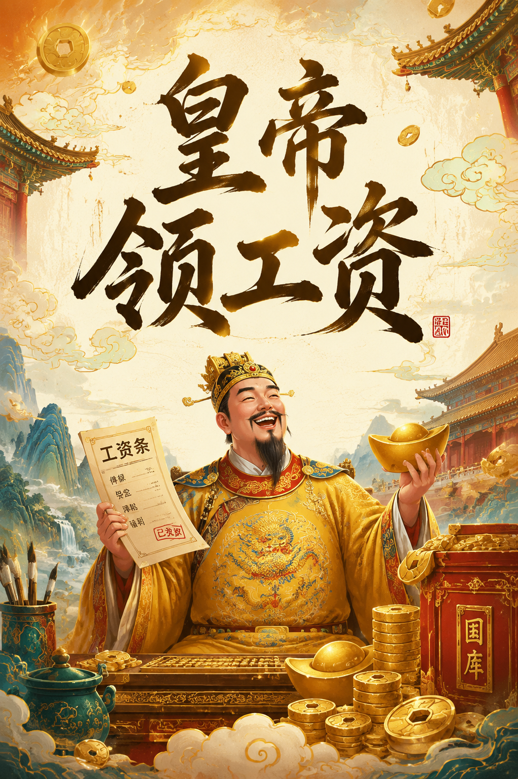 皇帝领工资