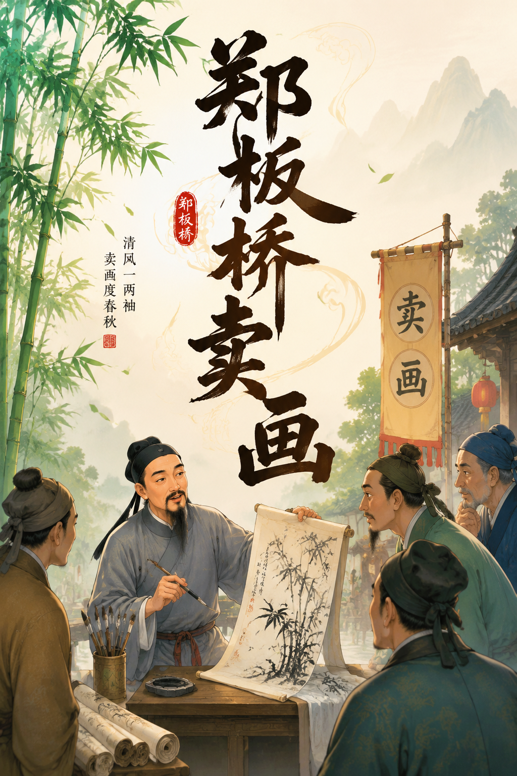 郑板桥卖画
