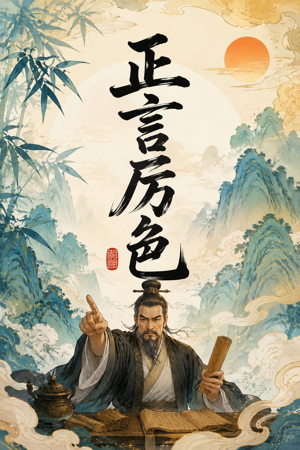 正言厉色
