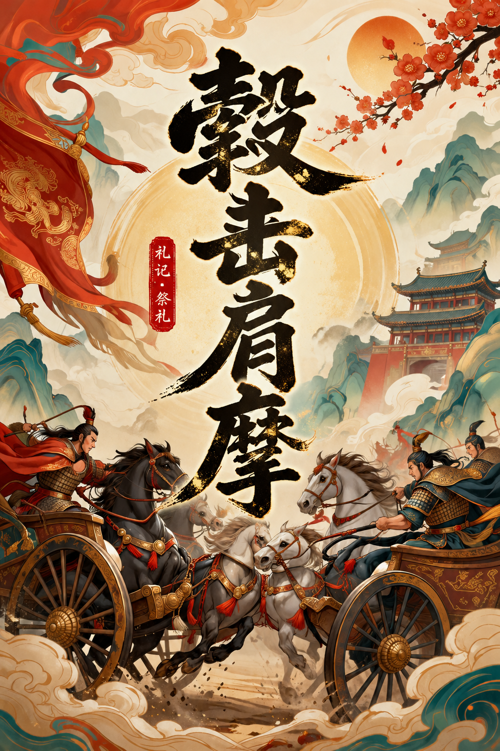 毂击肩摩
