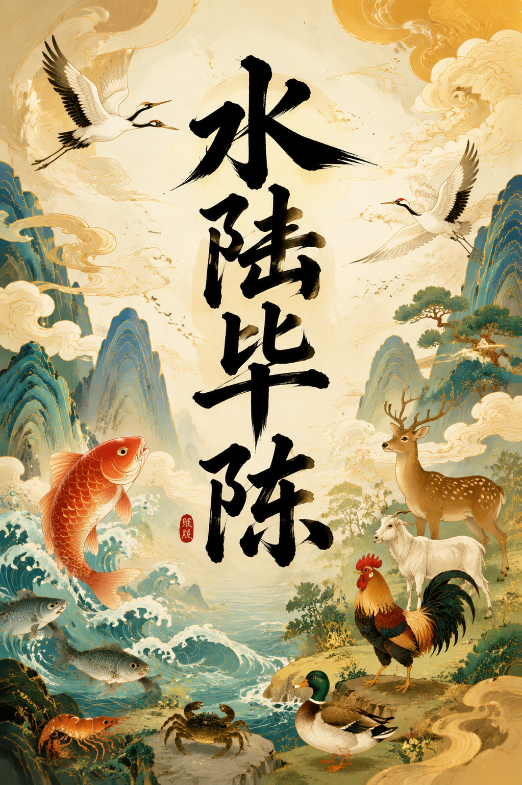 水陆毕陈