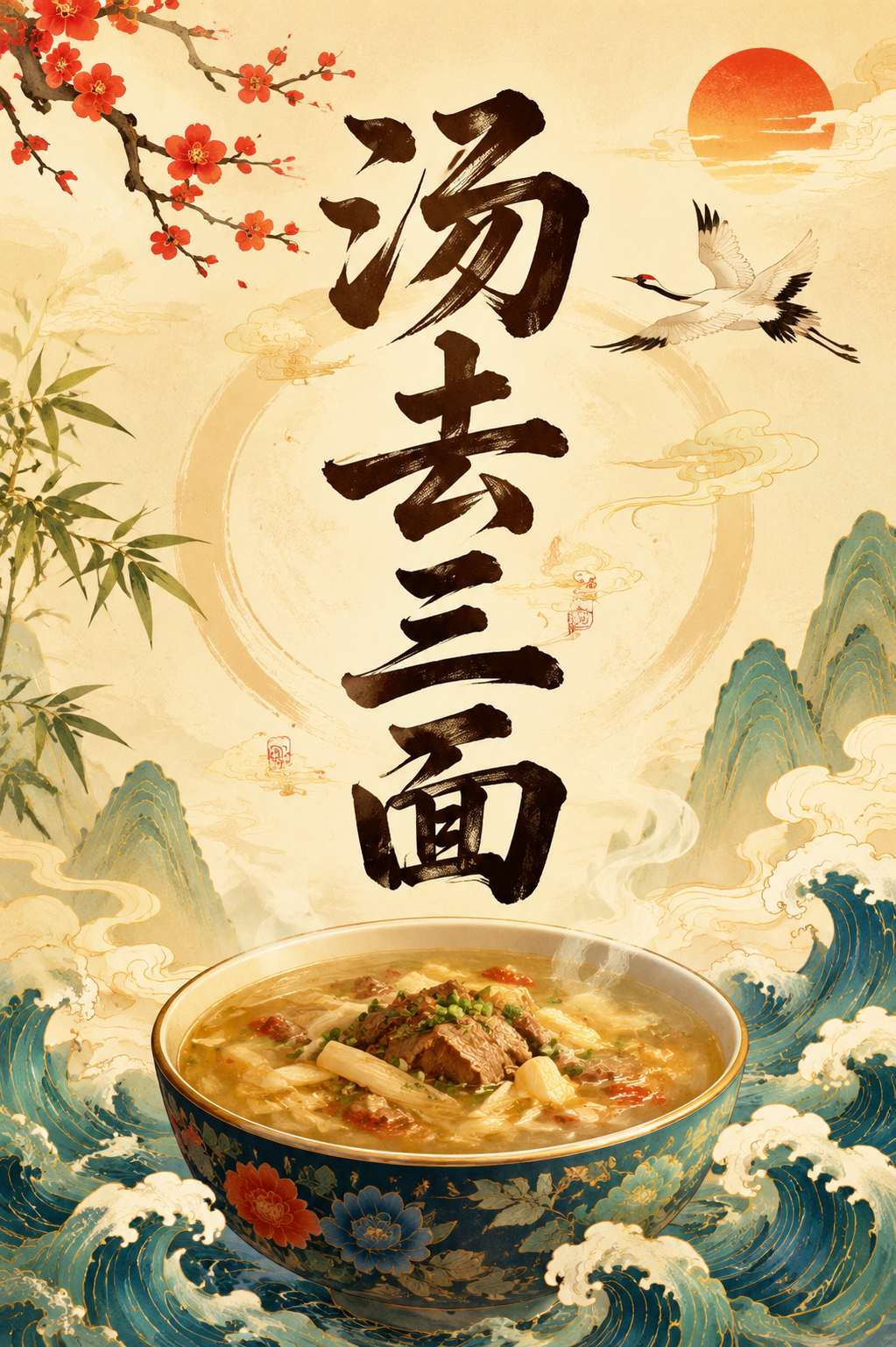 汤去三面