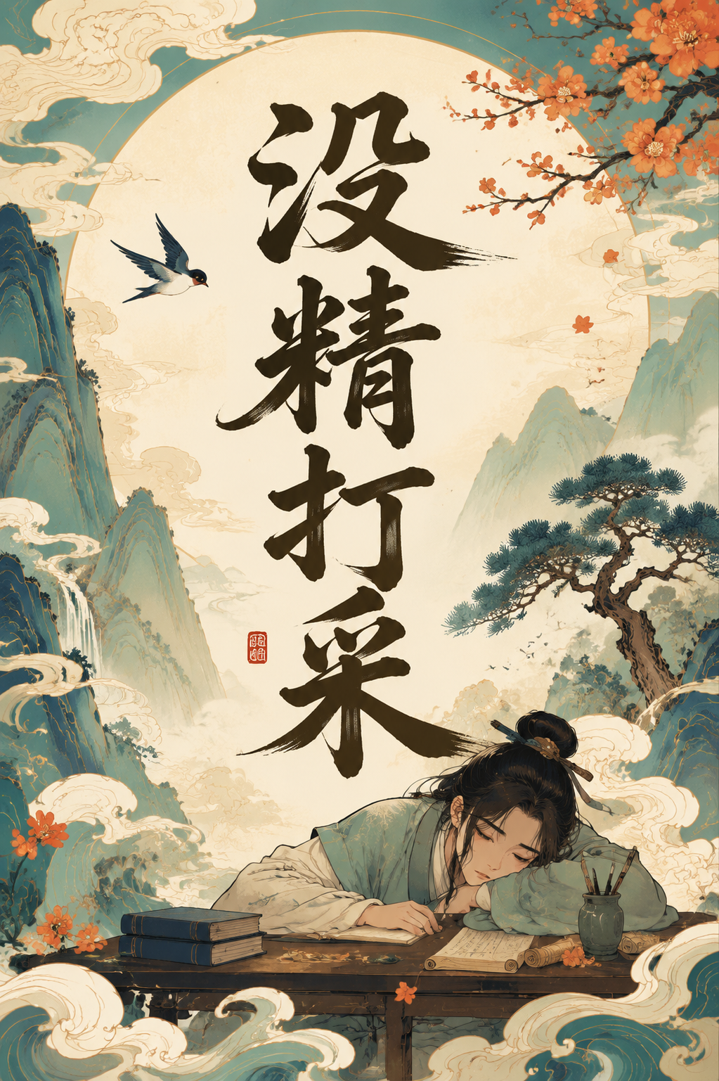 没精打采