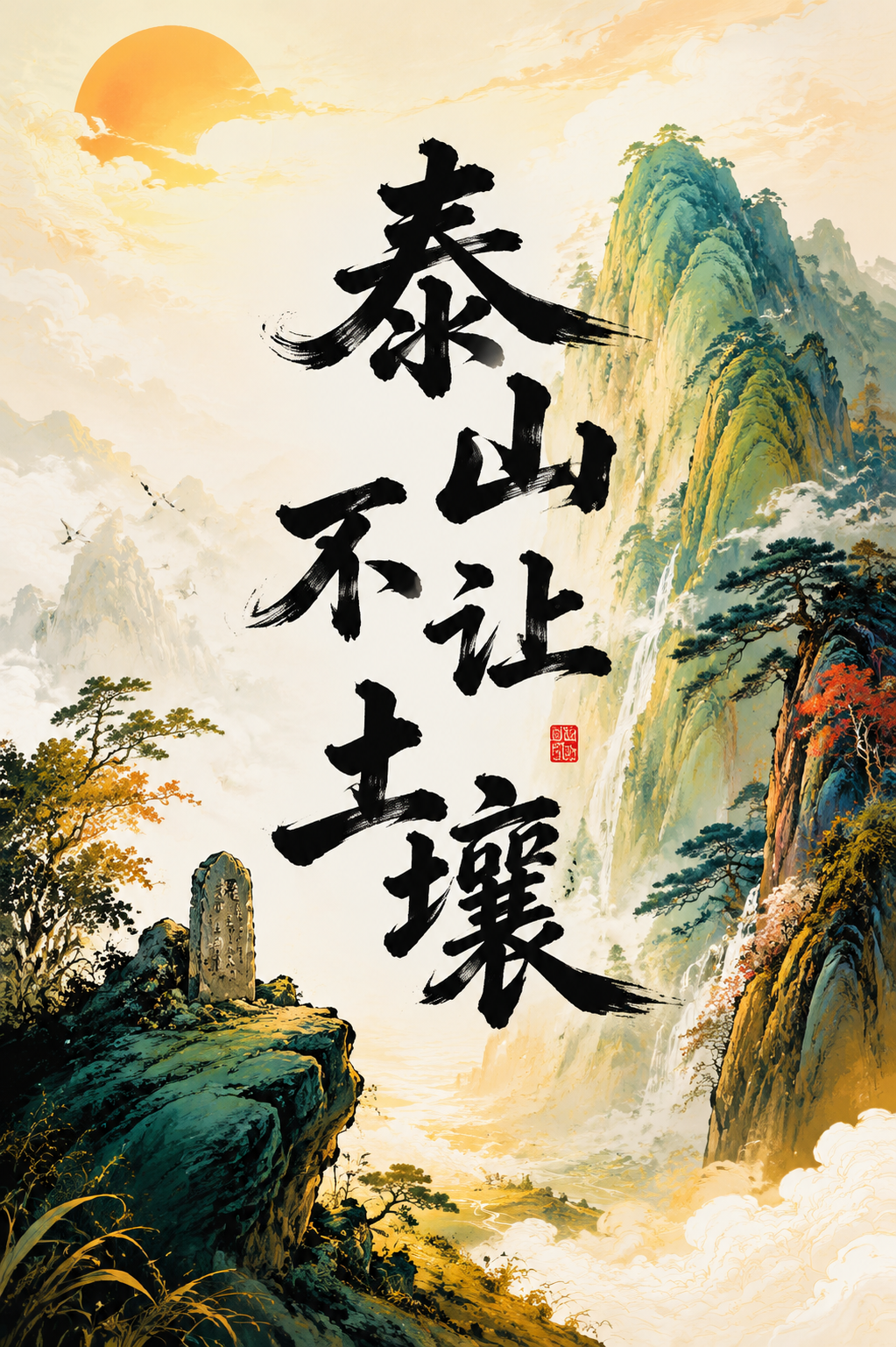 泰山不让土壤