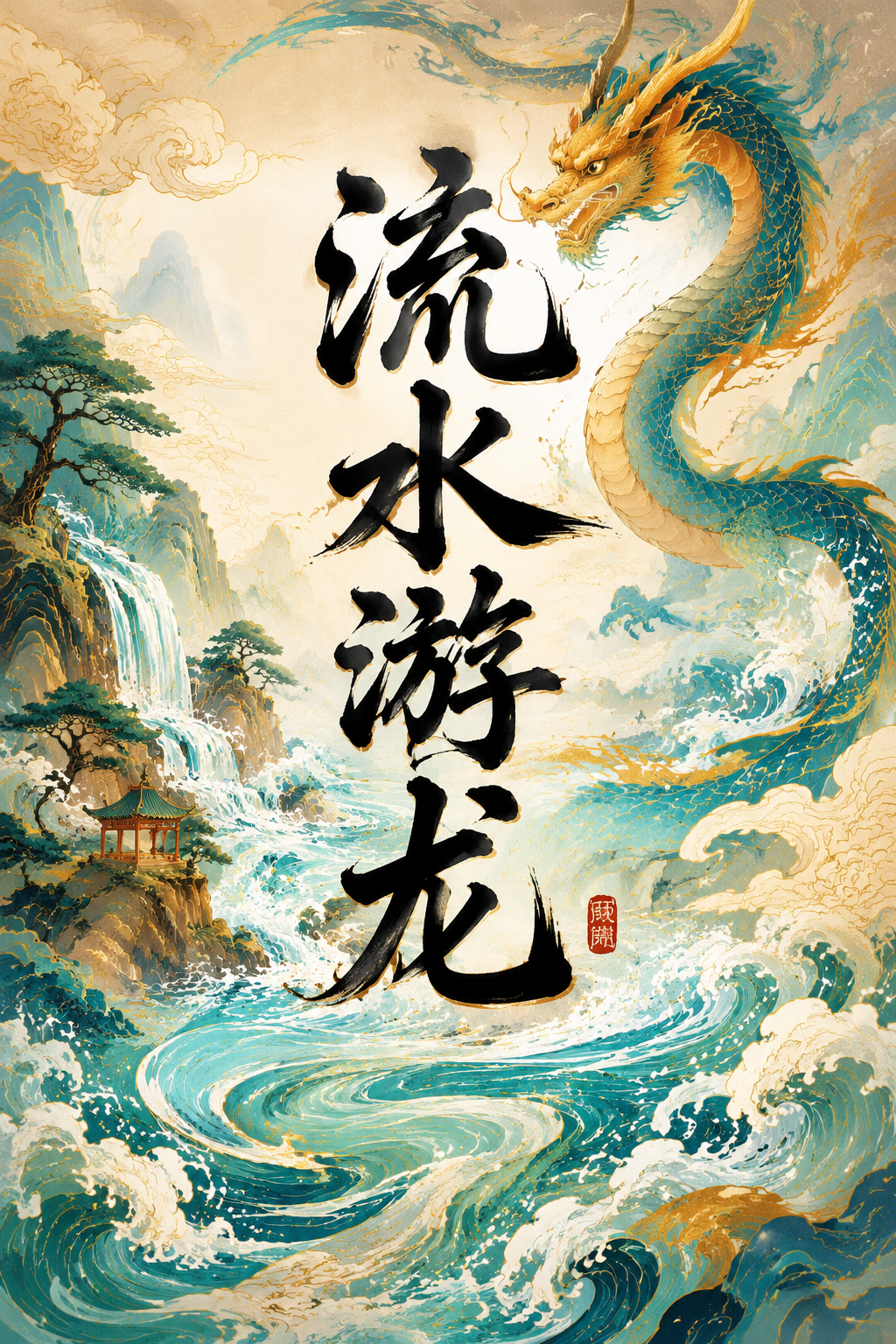 流水游龙