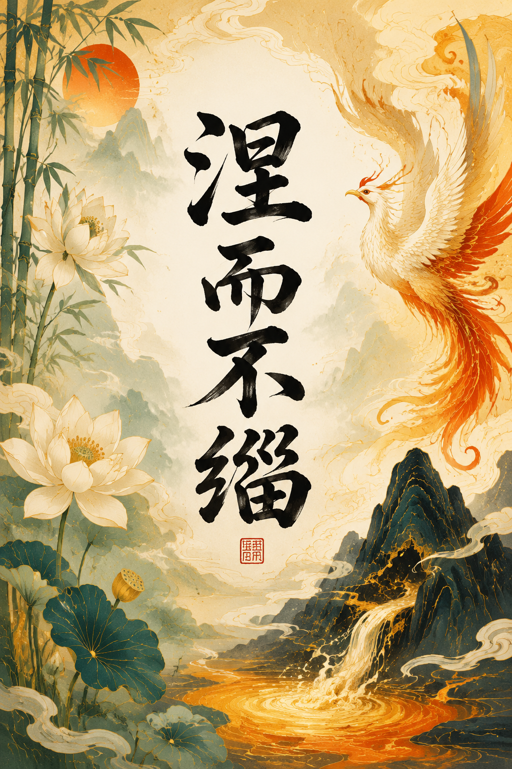 涅而不缁