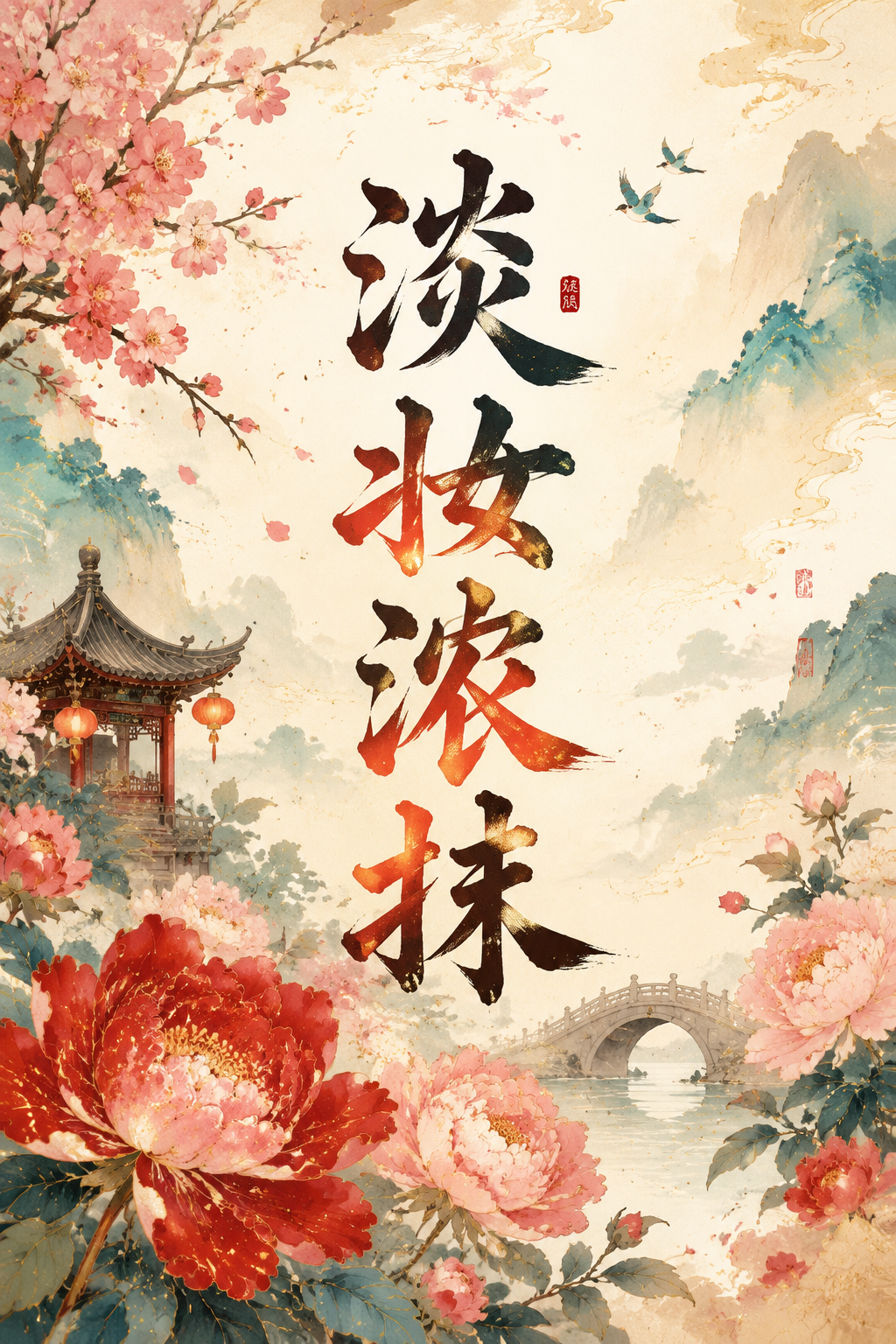 淡妆浓抹