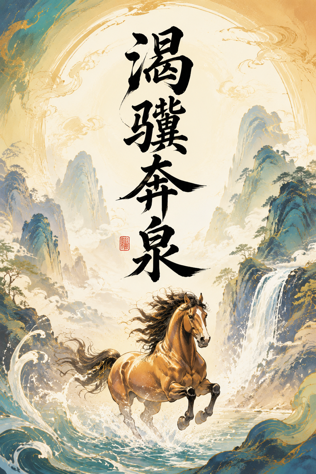 渴骥奔泉
