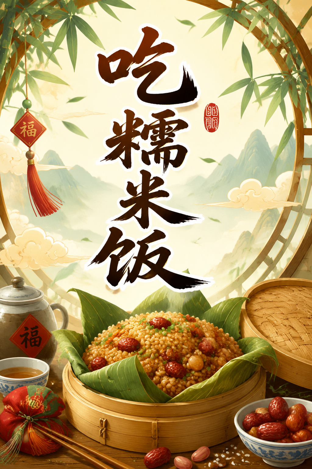 吃糯米饭