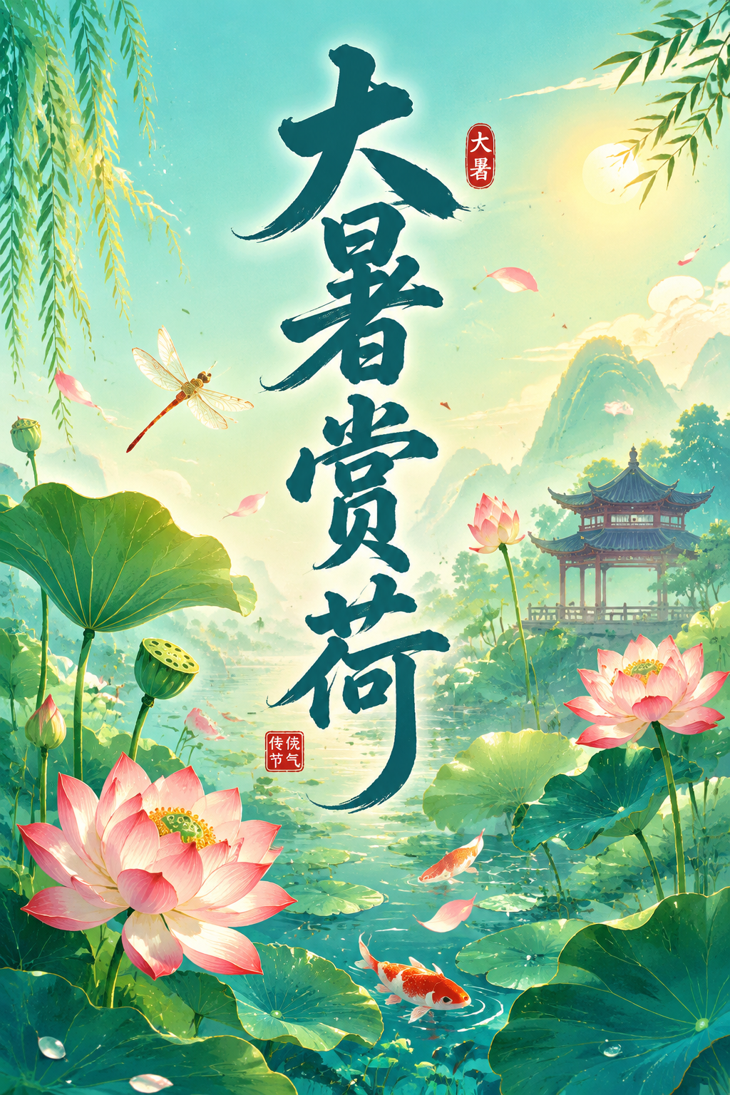 大暑赏荷