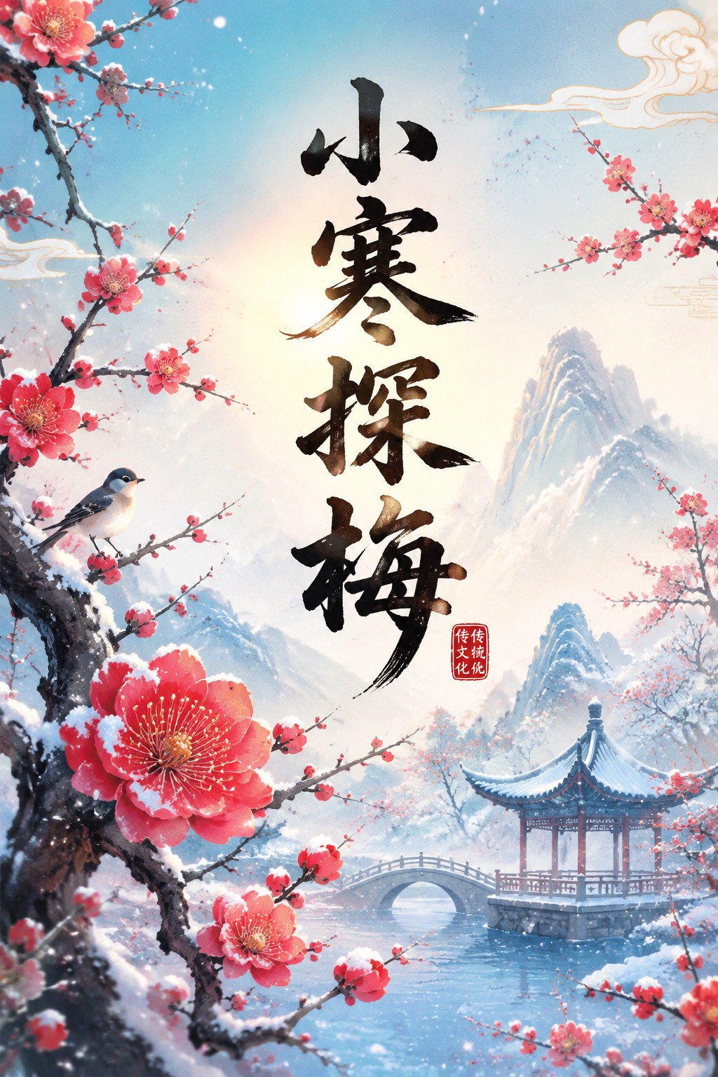 小寒探梅