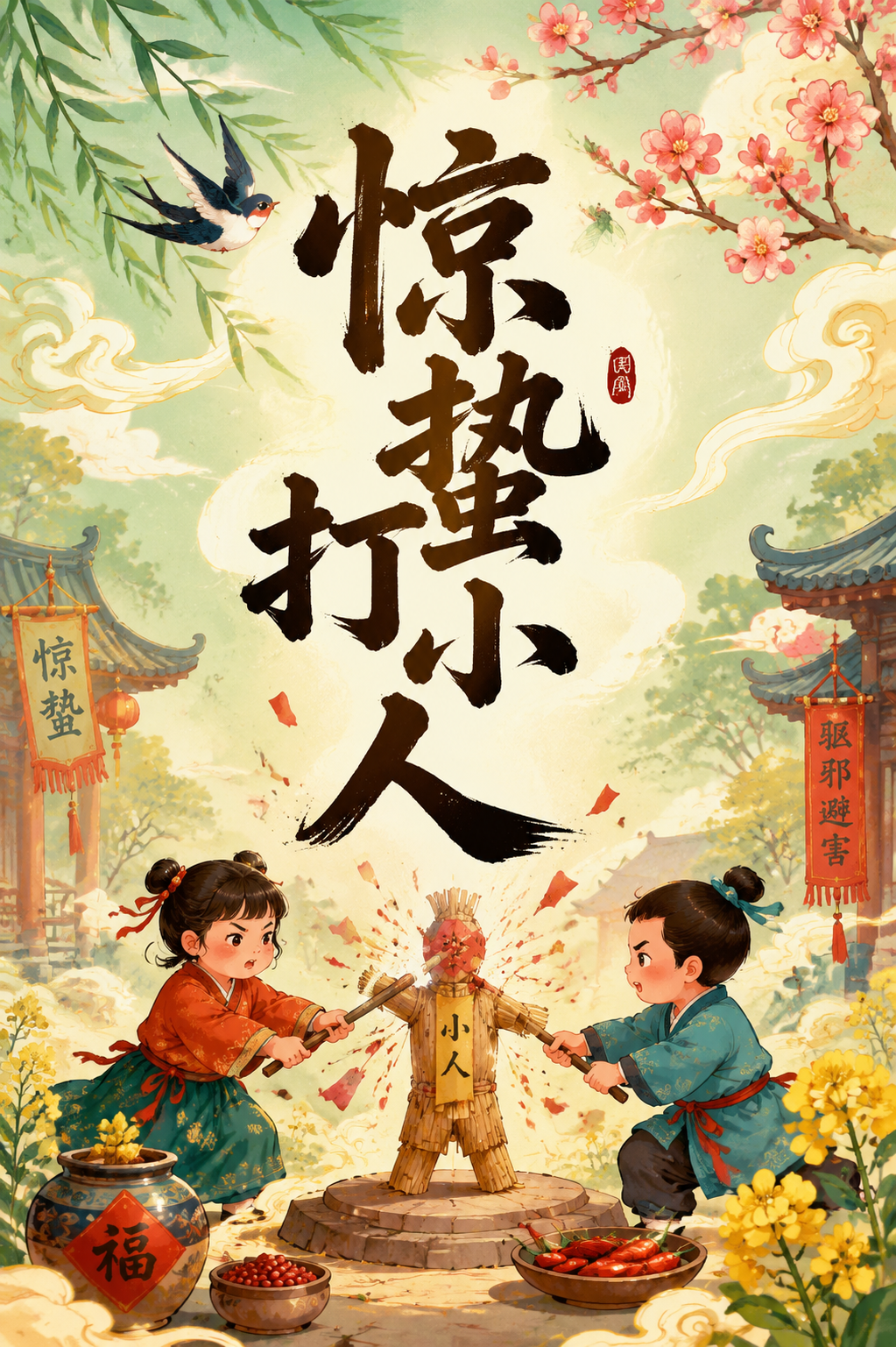 惊蛰打小人