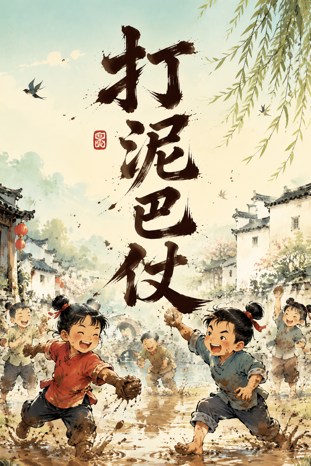 打泥巴仗