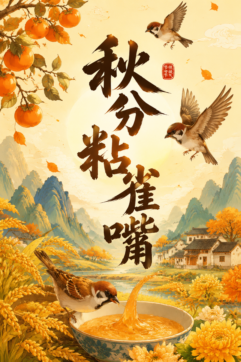 秋分粘雀嘴