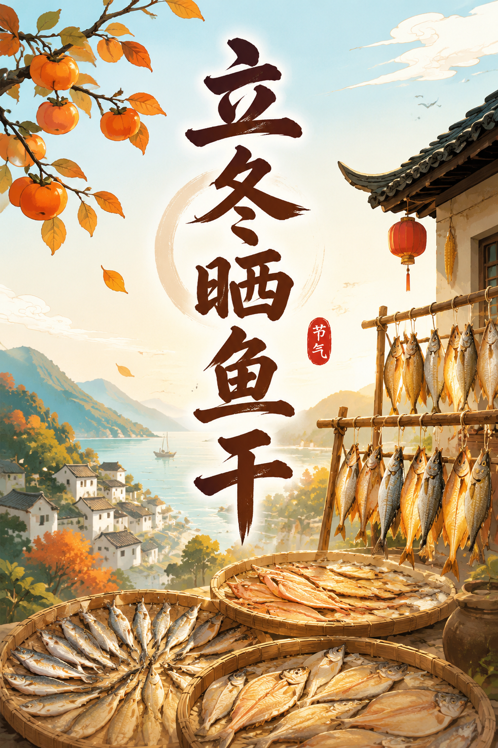 立冬晒鱼干