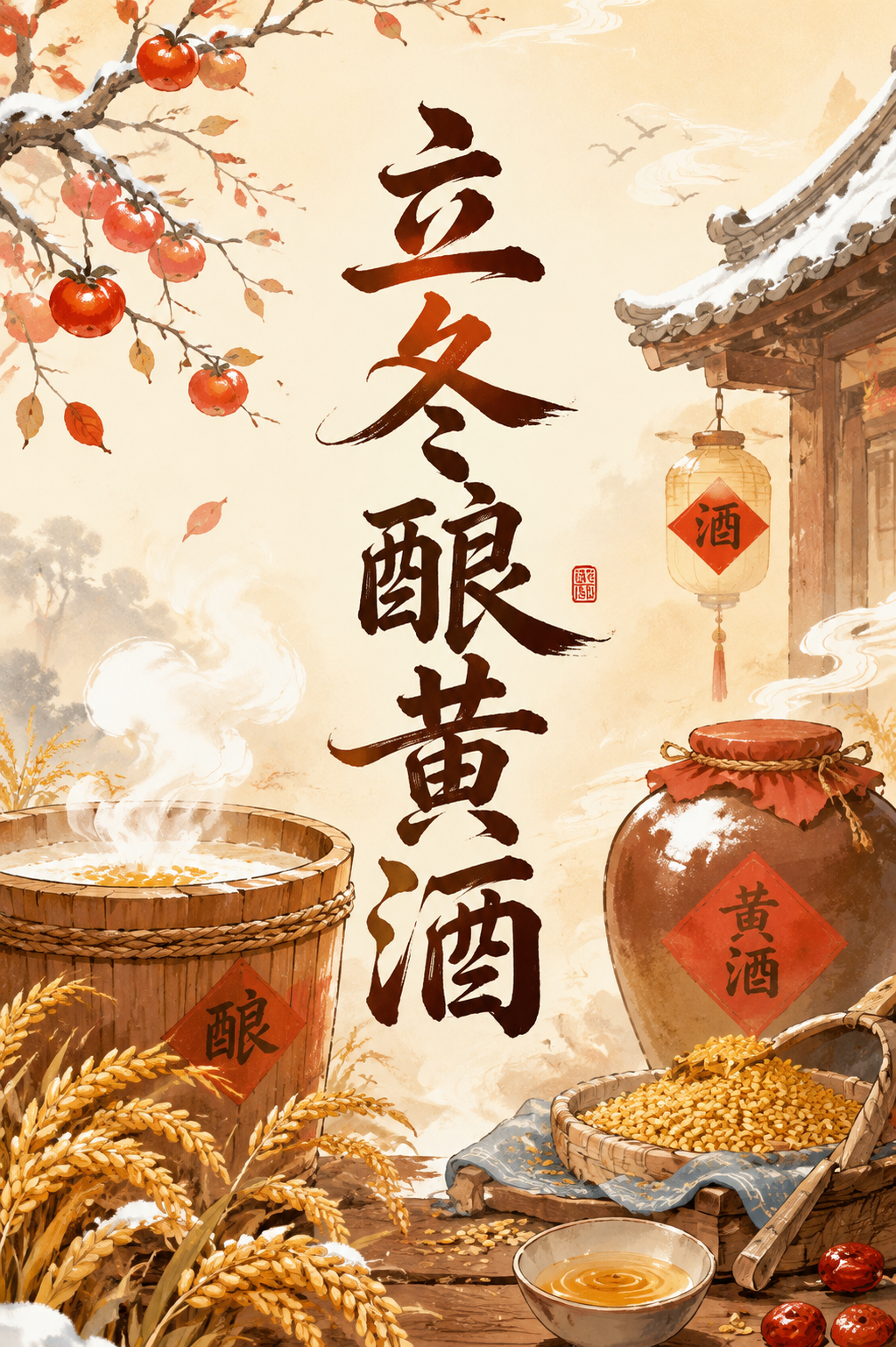 立冬酿黄酒