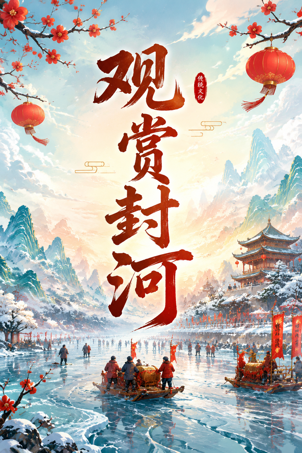 观赏封河