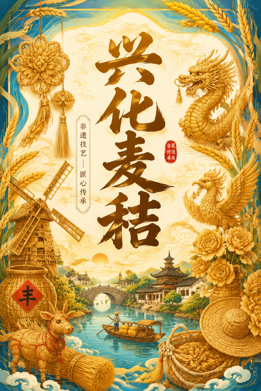 兴化麦秸