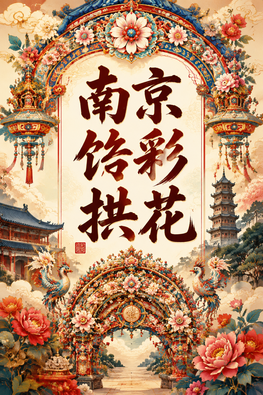 南京饾彩拱花