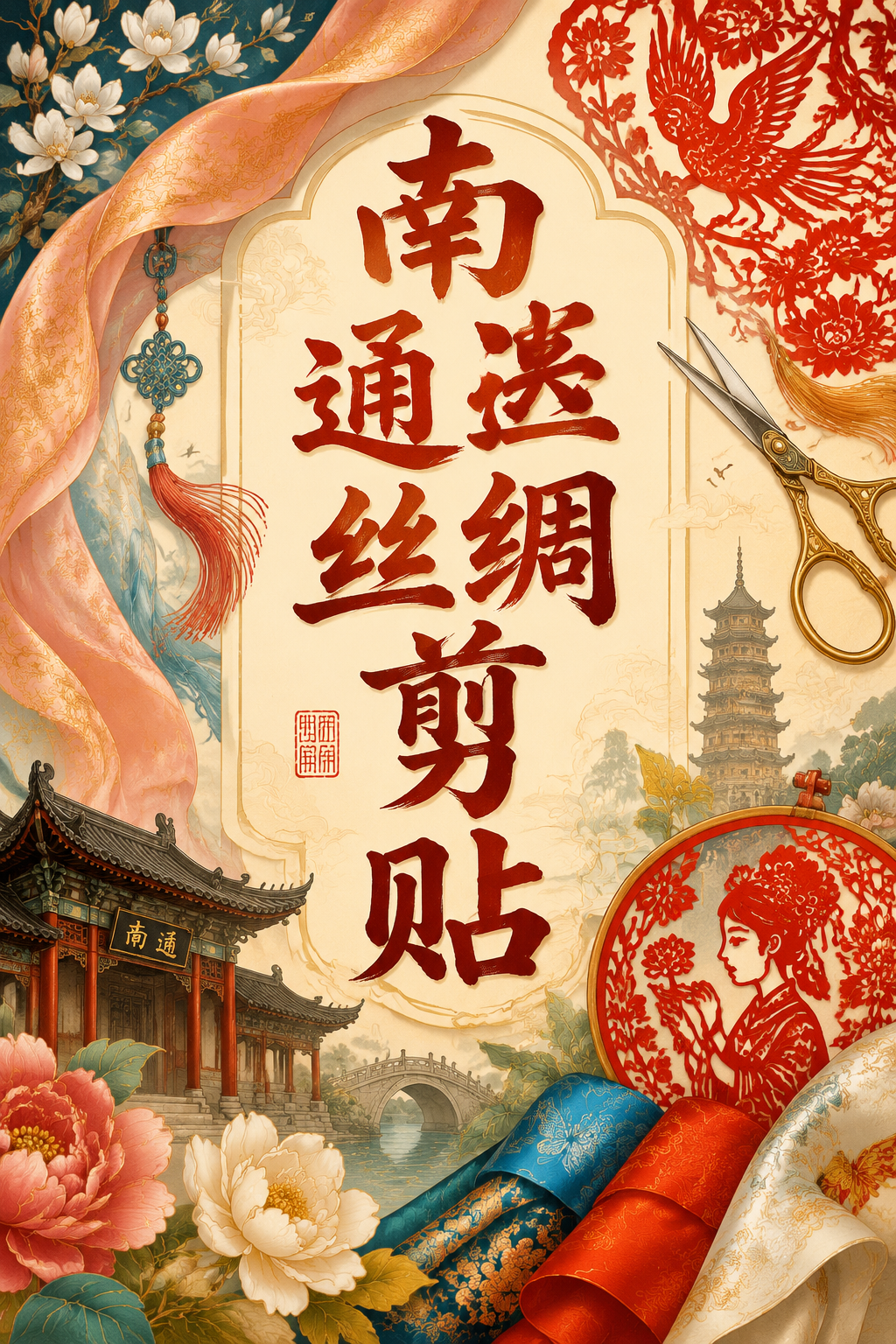 南通丝绸剪贴