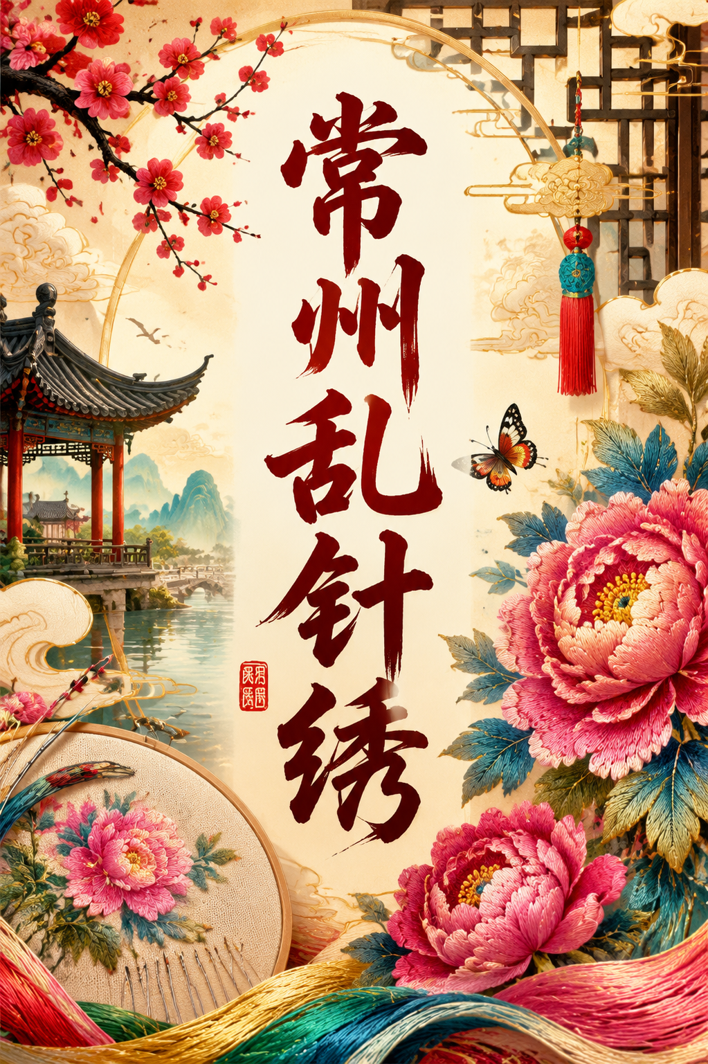 常州乱针绣
