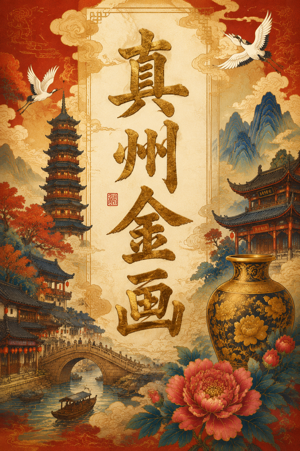 真州金画