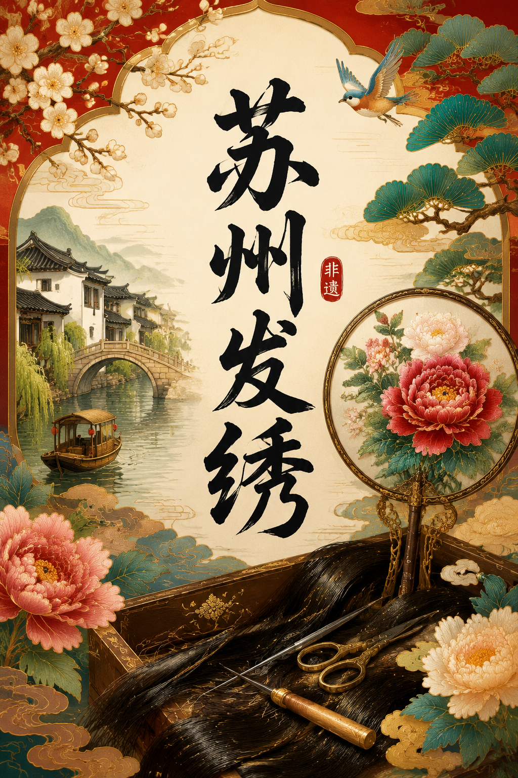 苏州发绣