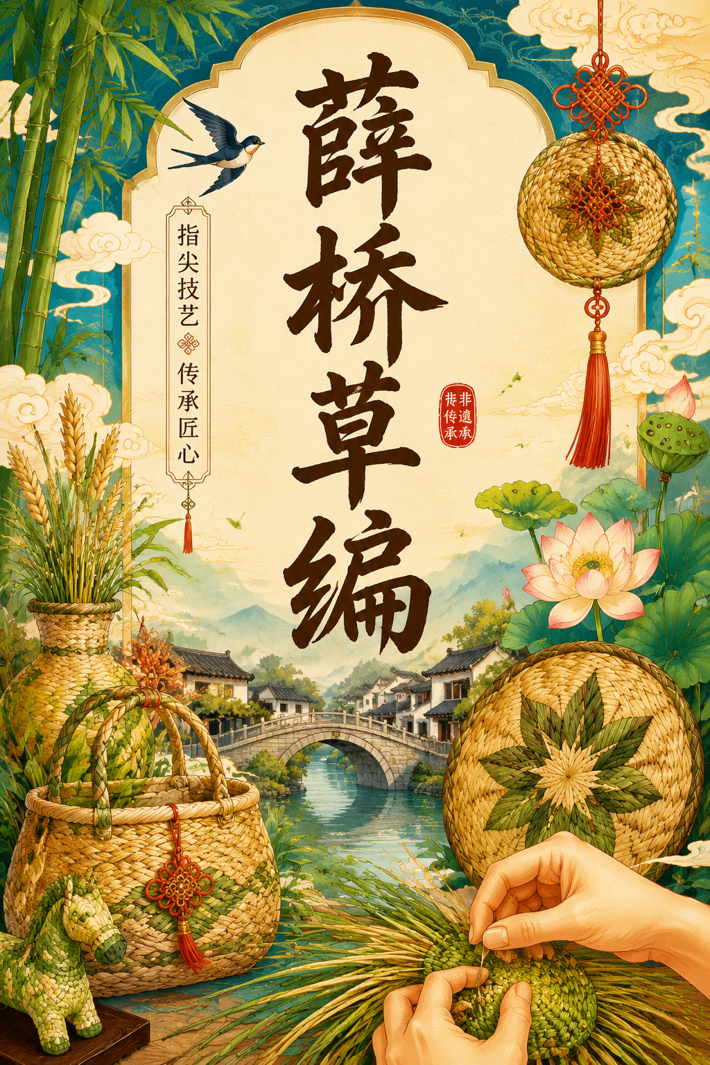 薛桥草编