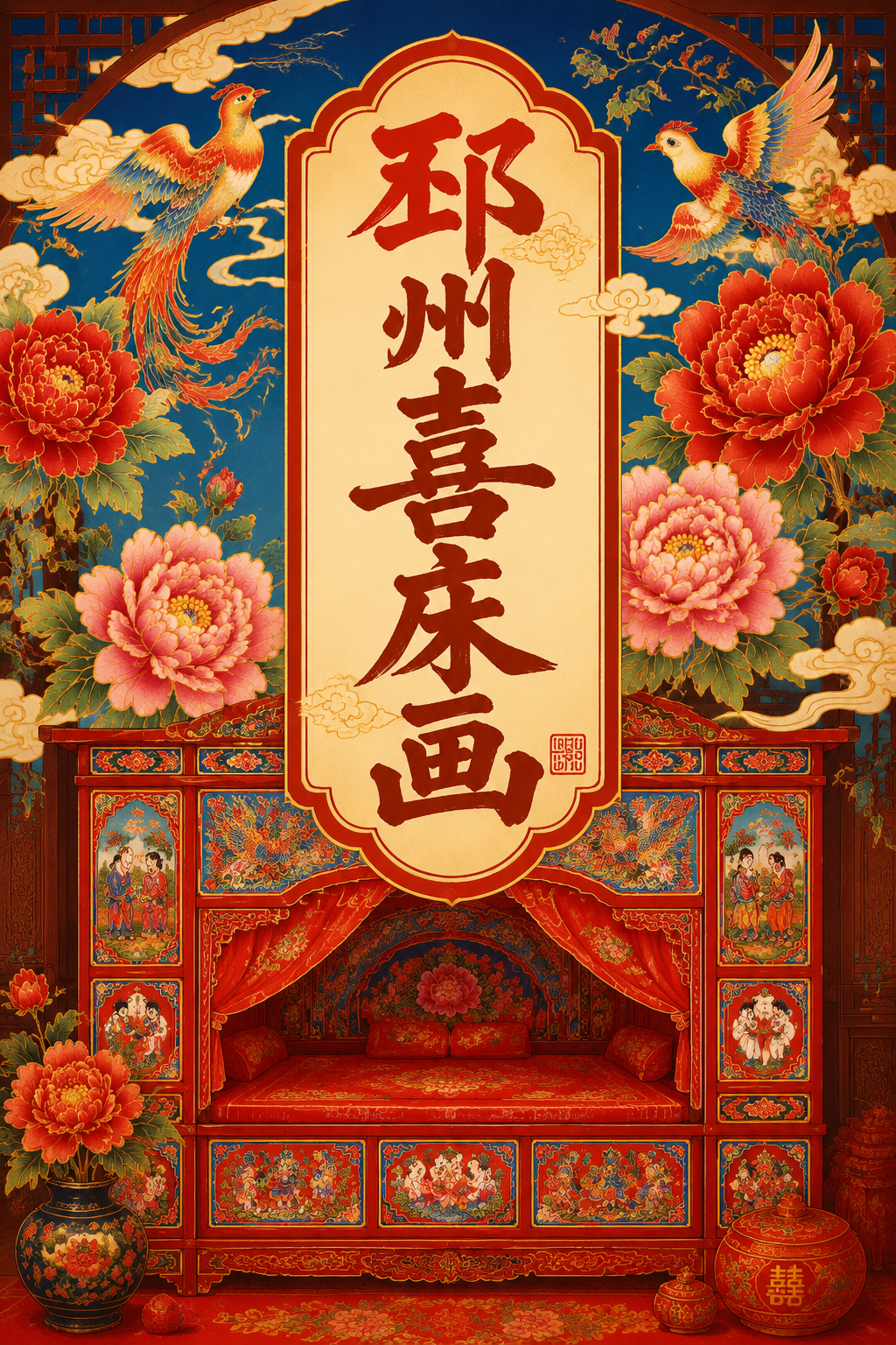 邳州喜床画