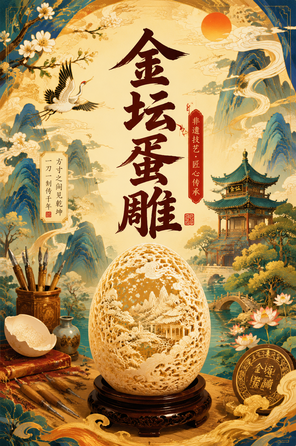金坛蛋雕